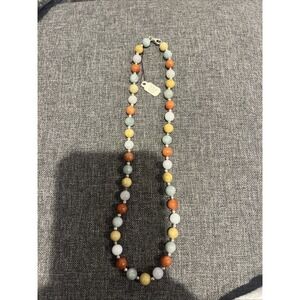 Honora Multi Color Jade/ Jadeite Strand W Silver 8mm 16 Inches